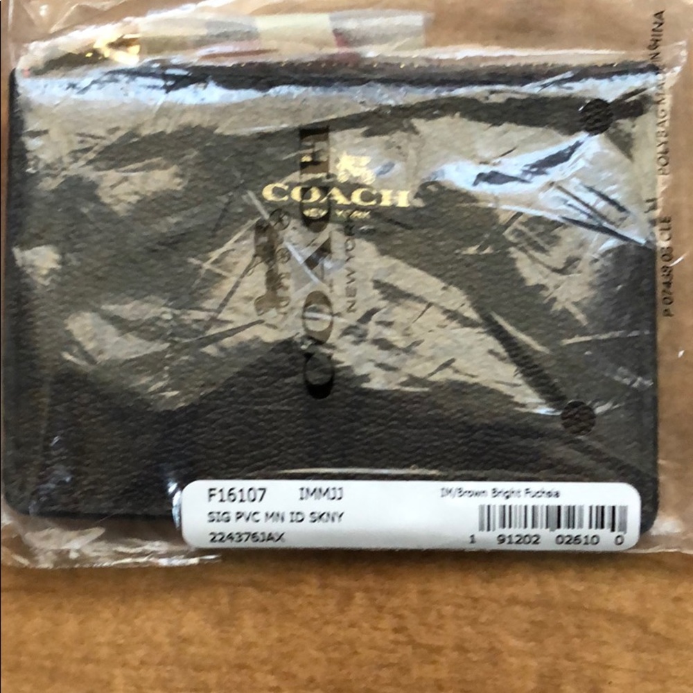 Coach mini ID wallet